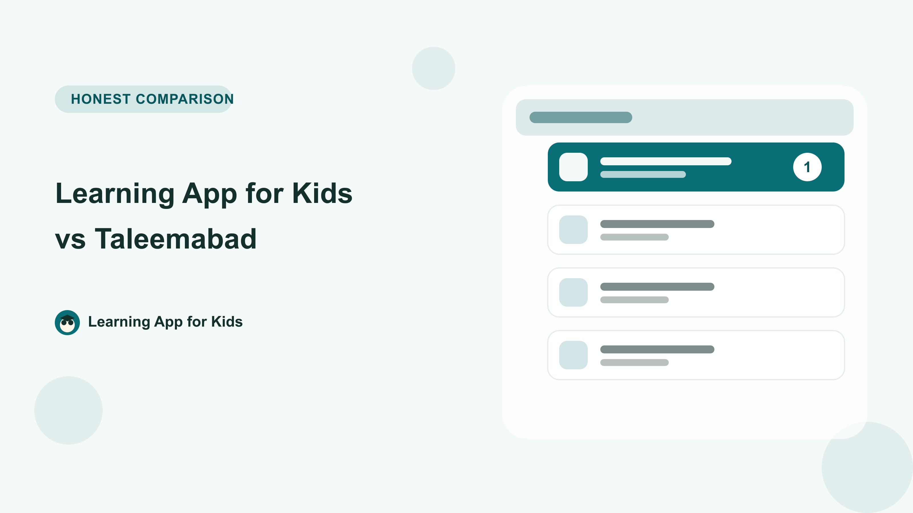 Learning App for Kids vs Taleemabad: Which Free SNC App Is Right for Your Child?